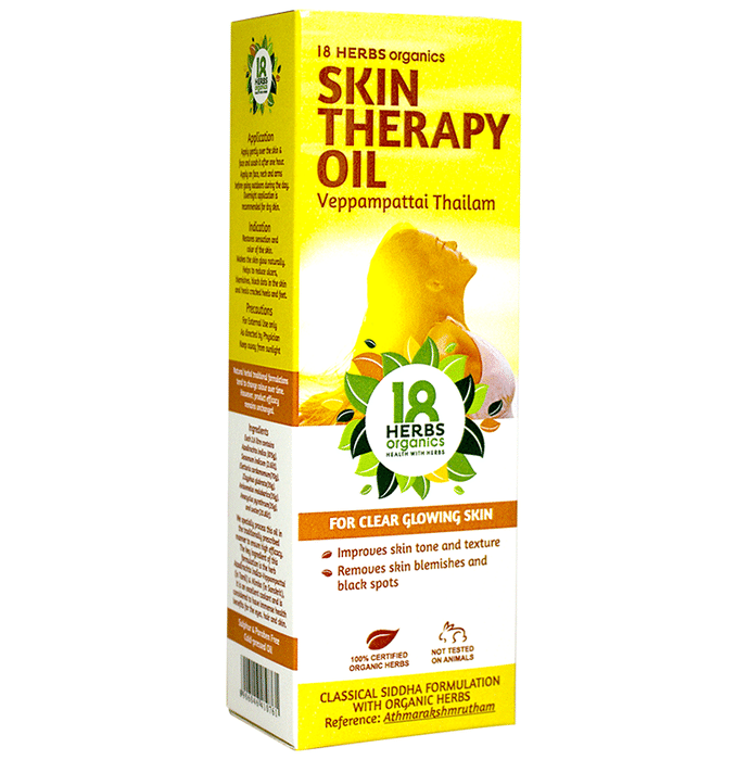 18 Herbs Organics Skin Therapy Oil Veppampattai Thailam