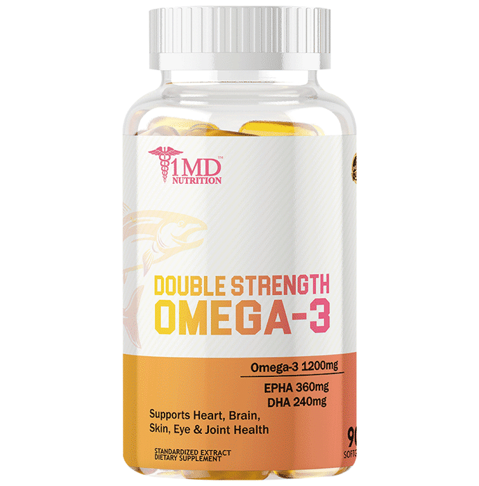 1MD Nutrition Double Strength Omega 3 Softgel