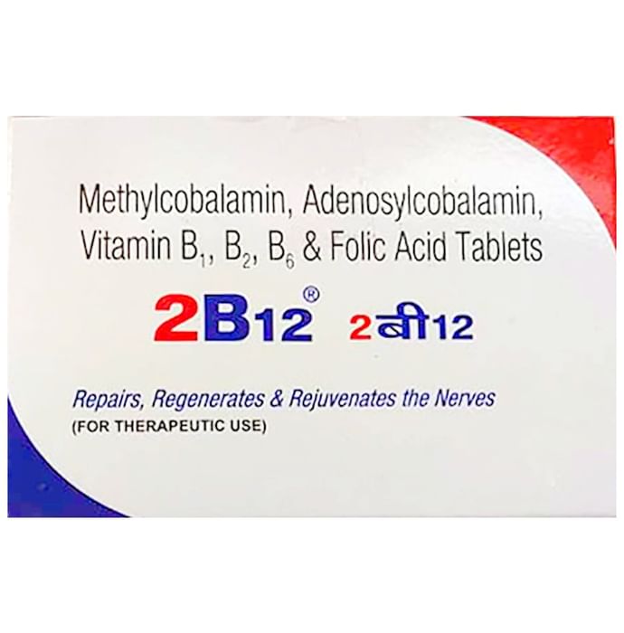 2 B12 Tablet with Methylcobalamin & Folic Acid