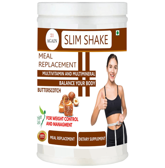 21 Again Slim Shake Meal Replacement Powder Butterscotch