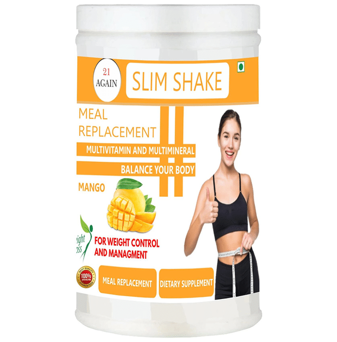 21 Again Slim Shake Meal Replacement Powder Mango