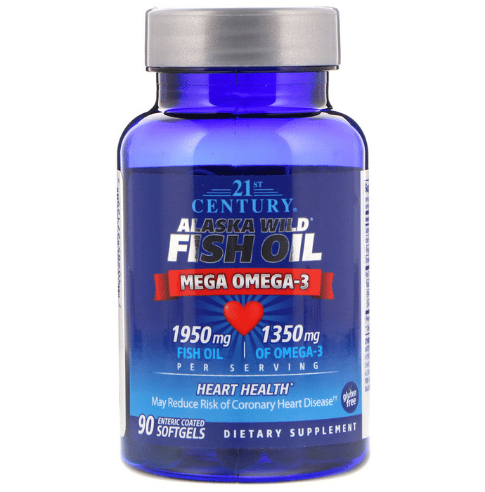 21st Century Alaska Wild Fish Oil Enteric Coated Softgels