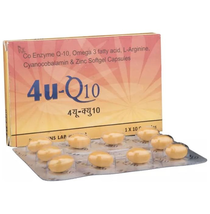 4U Q10 Gold Soft Gelatin Capsule