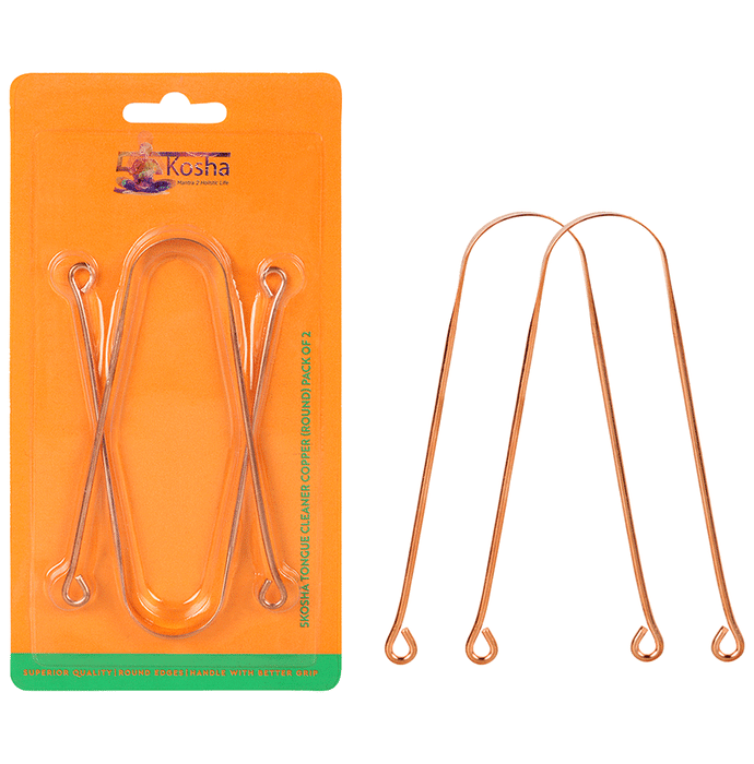 5 Kosha Copper Round Tongue Cleaner