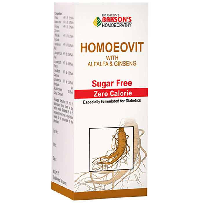 Bakson's Homeopathy Homoeovit Syrup Sugar Free