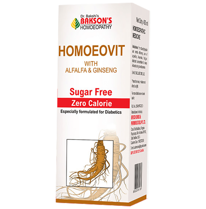 Bakson's Homeopathy Homoeovit Syrup Sugar Free