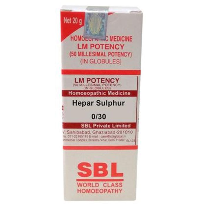 SBL Hepar Sulphur 0/30 LM