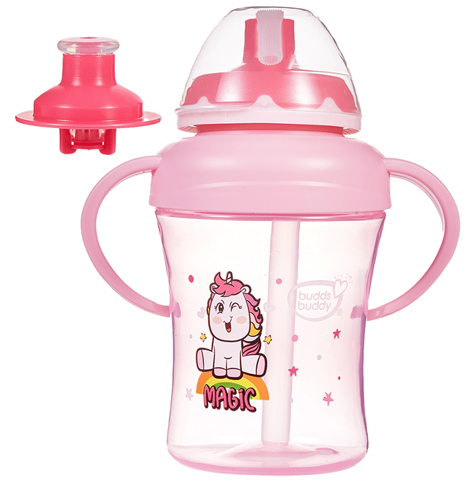 Buddsbuddy 3 Stage Baby Training Sipper Set Pink