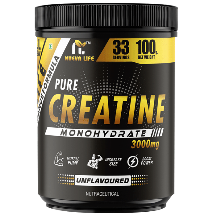 Nueva Life Pure Creatine Monohydrate 3000mg Unflavored