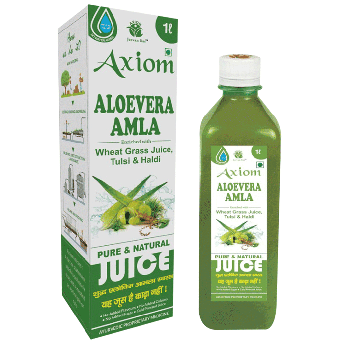 Axiom Aloevera Amla Juice | For Weight Management & Blood Purification | No Added Sugar