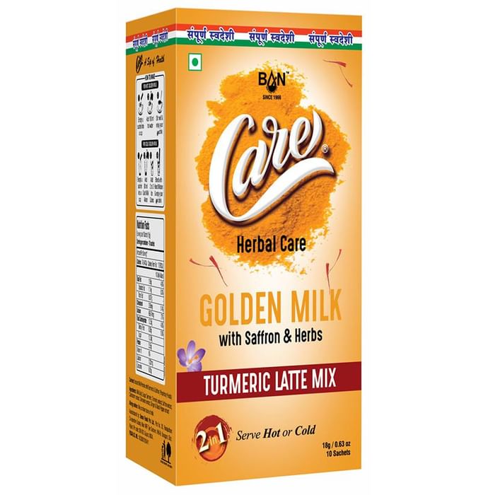 Ban Labs Care Herbal Care Golden Milk Turmeric Latte Mix (18gm Each)