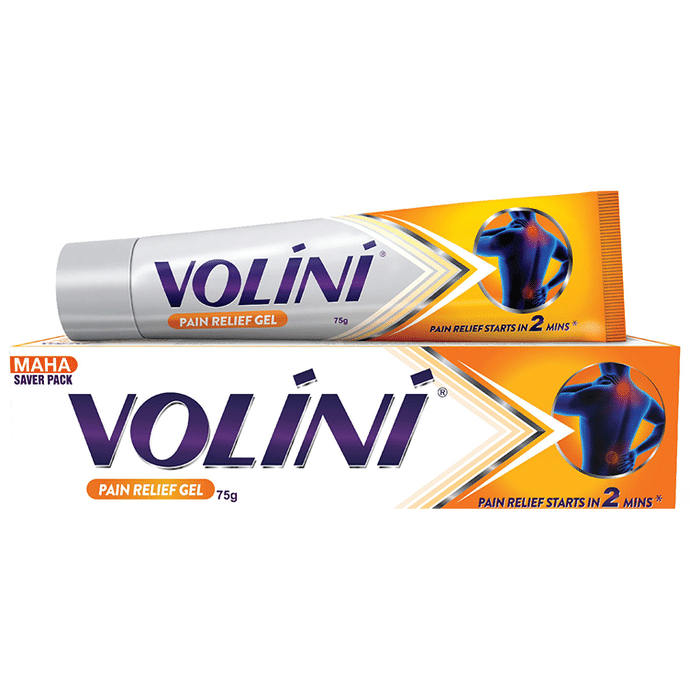 Volini Pain Relief Gel for Sprain Muscle Joint Neck & Low Back Pain | Bone Joint & Muscle Care