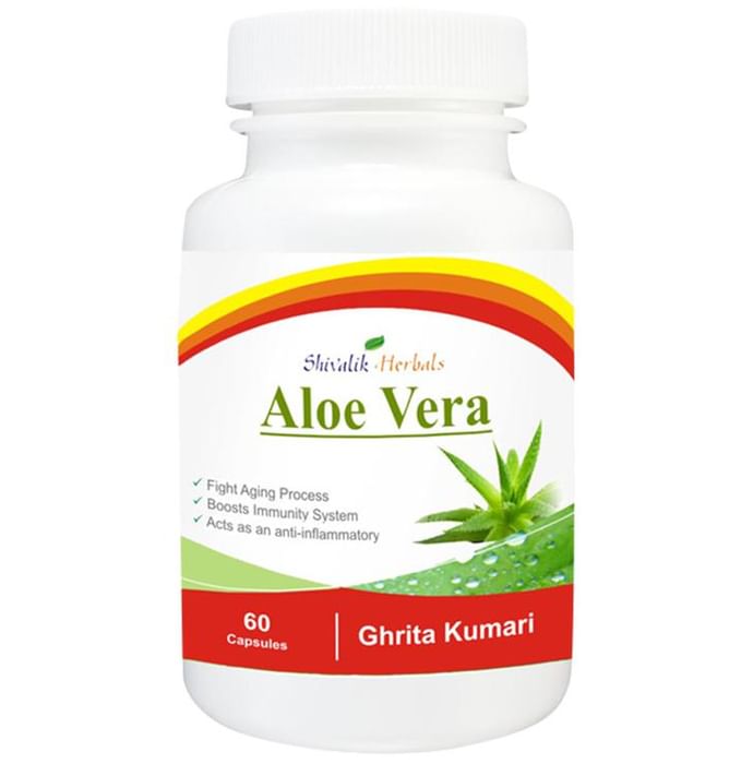 Shivalik Herbals Aloe Vera- Ghrita Kumari 500mg Capsule Pack of 2