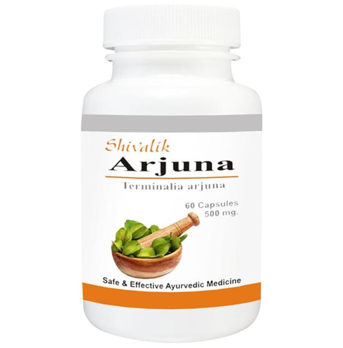 Shivalik Herbals Arjuna Terminalia Arjuna 500mg Capsule Pack of 2