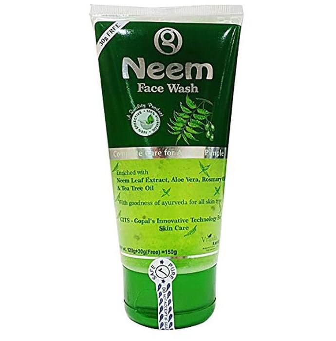 Vrinda Amrit Neem Face Wash - Complete Care For Acne & Pimples