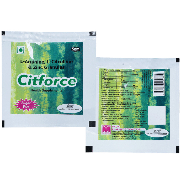Citforce Sachet Sugar Free