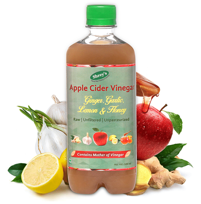 Shrey's Apple Cider Vinegar with Ginger Garlic Lemon & Honey