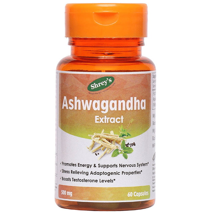 Shrey's Ashwagandha Extract 500mg Capsule