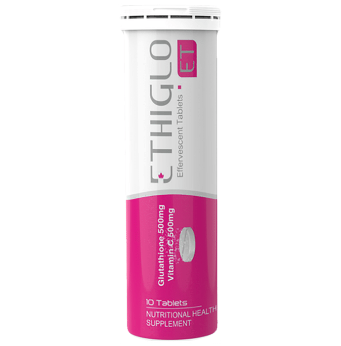 Ethiglo ET with Glutathione & Vitamin C for Skin Health | Effervescent Tablet
