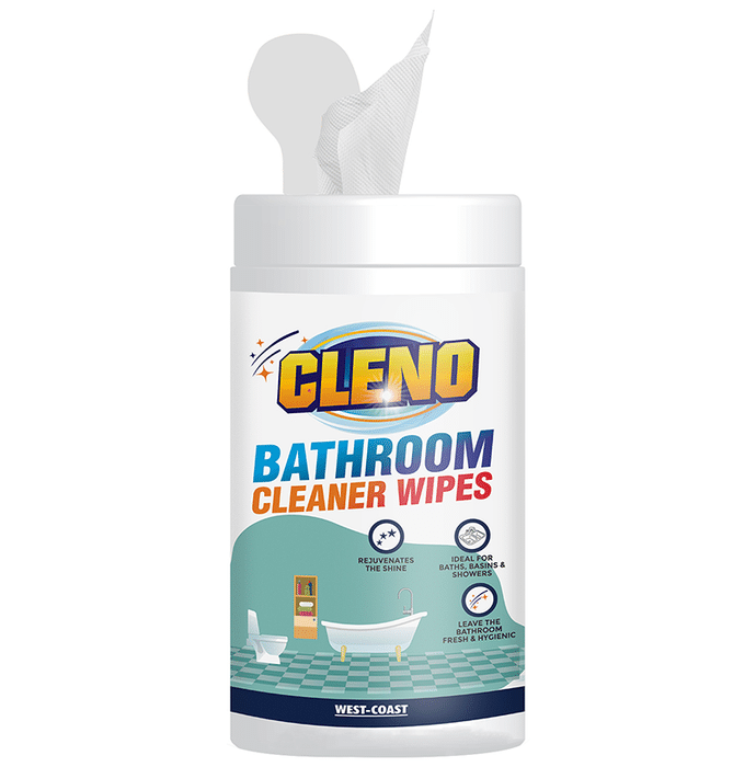 Cleno Bathroom Cleaner Wipes (50 Each)