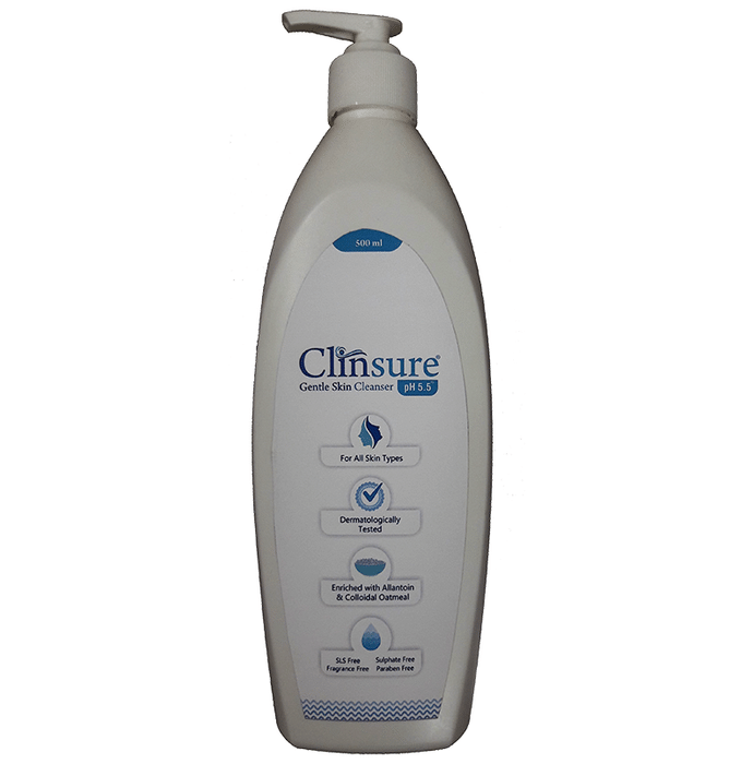 Clinsure Gentle Skin Cleanser with pH 5.5 | All Skin Types | Paraben & Sulphate-Free