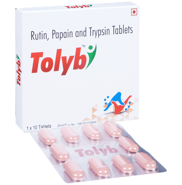 Tolyb Tablet with Rutin Papain & Trypsin