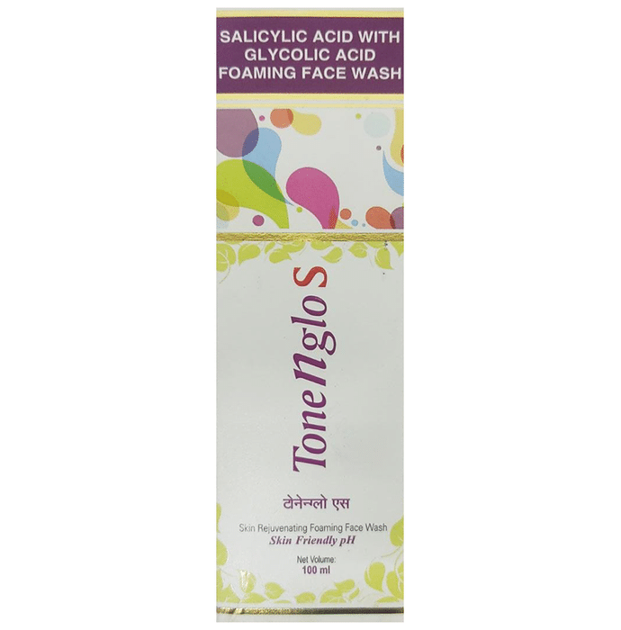 Tonenglo -S Skin Rejuvenating Foaming Face Wash | With Salicylic Acid & Glycolic Acid