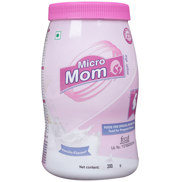 Micromom Powder for Nutritional Support During Pregnancy and Lactation | Flavour Vanilla