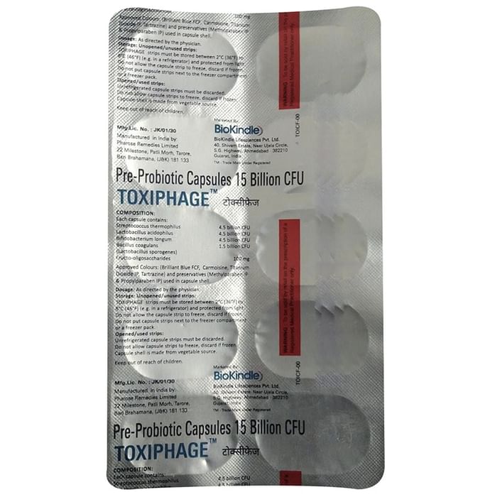 Toxiphage Pre-Probiotic Capsule