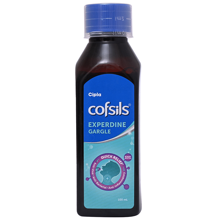 Cofsils Experdine Gargle | Mouth Wash for Sore throat Flu Cold Tonsils Throat Pain Gargle