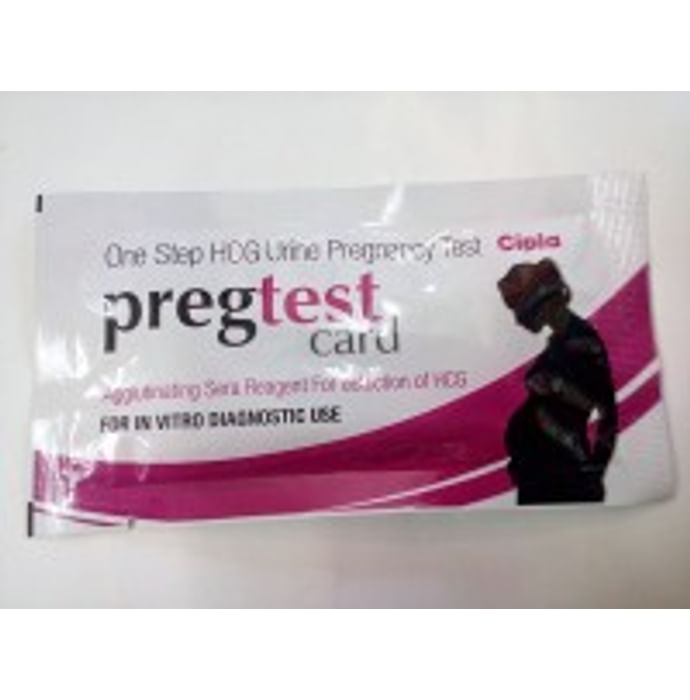 Pregtest Test Card