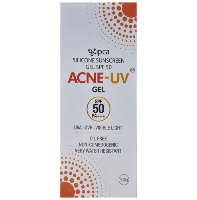 Acne-UV Sunscreen with Broad Spectrum UVA/UVB Protection | Oil Free & Water Resistant | Gel SPF 50