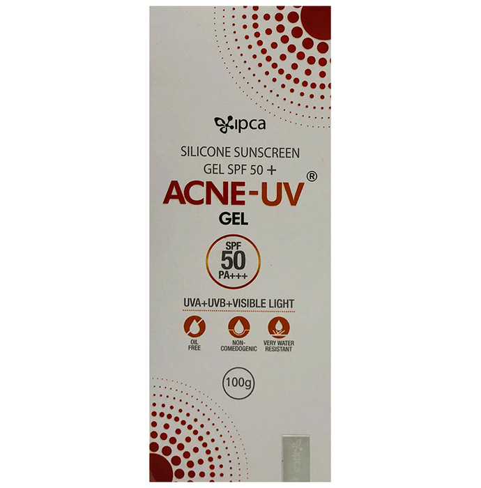 Acne-UV Sunscreen with Broad Spectrum UVA/UVB Protection | Oil Free & Water Resistant | Gel SPF 50 PA+++