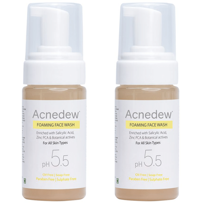 Acnedew PH 5.5 Foaming Face Wash (100ml Each)