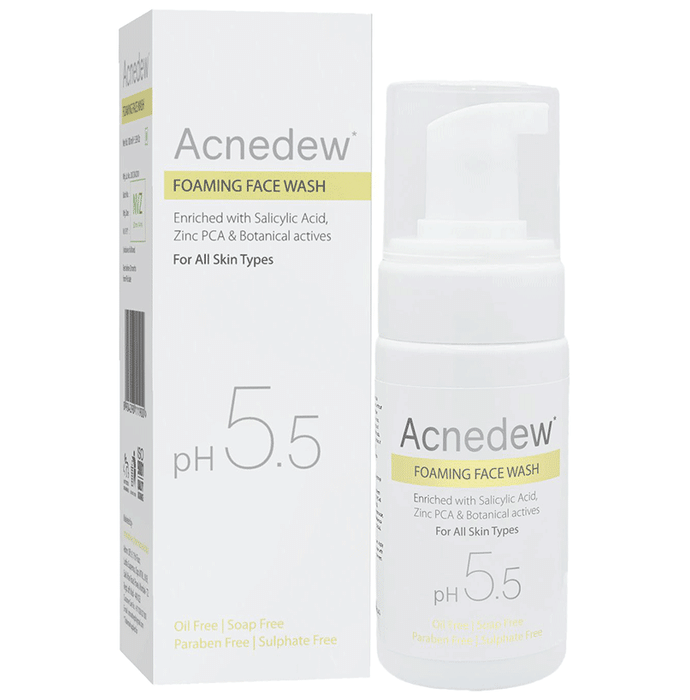 Acnedew pH 5.5 Foaming Face Wash