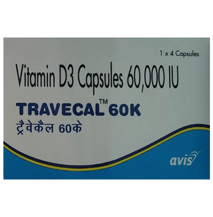 Travecal 60K Soft Gelatin Capsule
