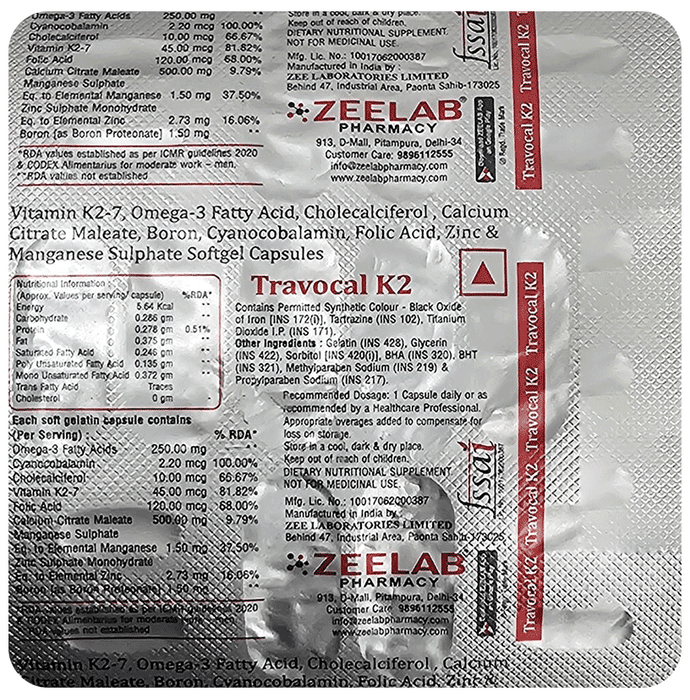 Travocal-K2 Softgel Capsule