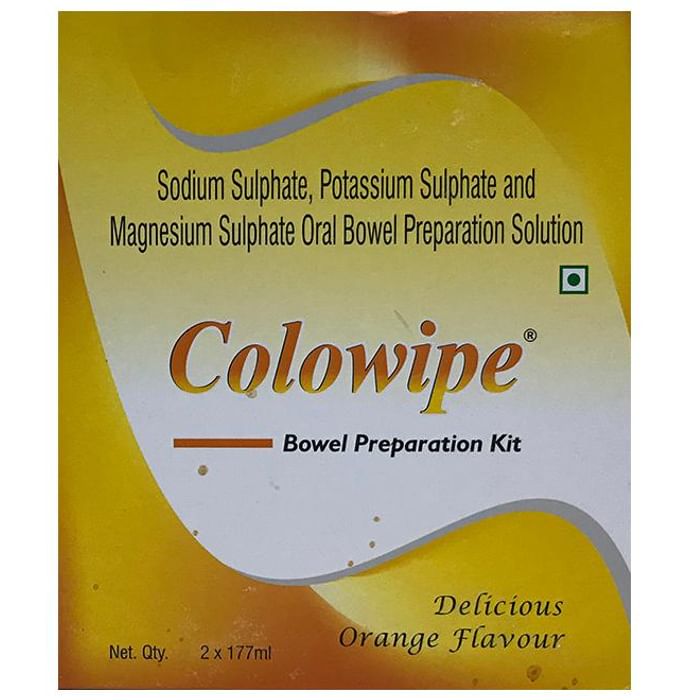 Colowipe Bowel Preparation Kit (177ml Each Bottle) Orange