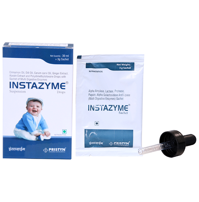 Pristyn Combo Pack of Instazyme Drop 30ml with Instazyme Sachet 3gm