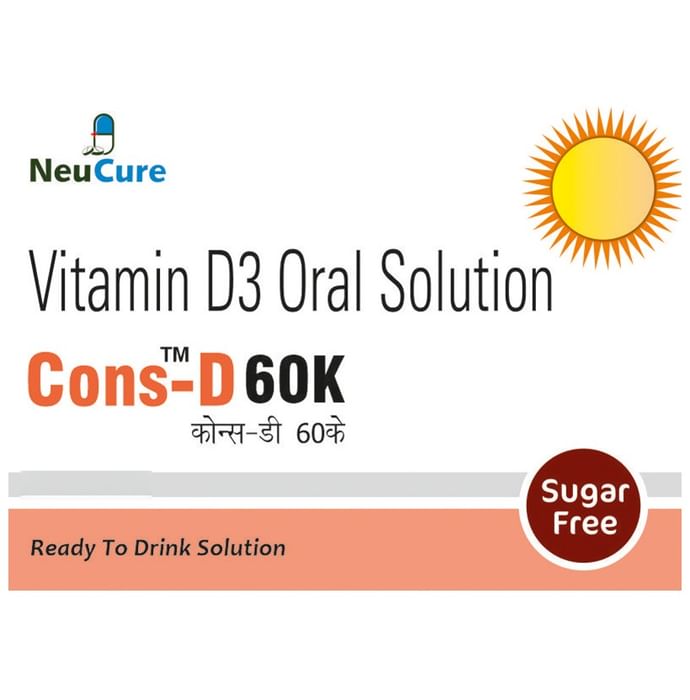 Cons-D 60K Oral Solution (5ml Each) Sugar Free
