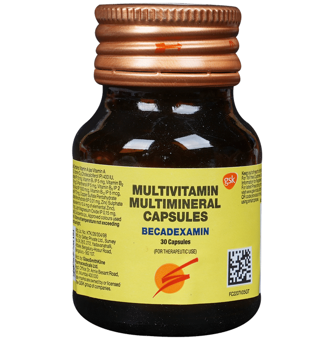 Becadexamin Multivitamin & Multimineral Capsule Soft Gelatin Capsule