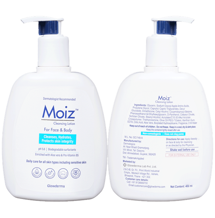 Moiz Cleansing Face & Body Lotion | Paraben & Sulphate Free