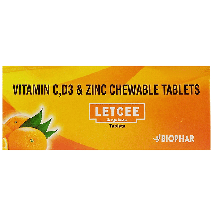 Letcee Chewable Tablet Orange