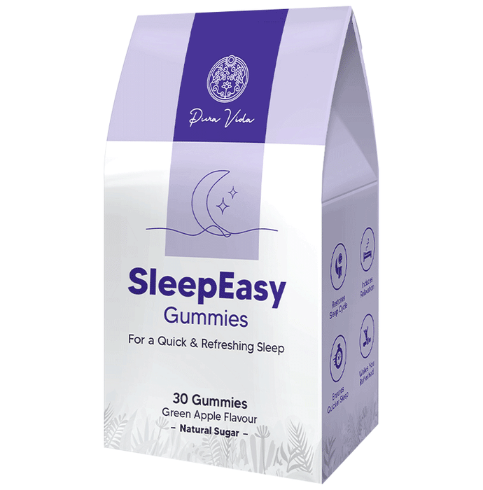 Pura Vida Sleep Easy Gummies For Quick & Refreshing Sleep Green Apple