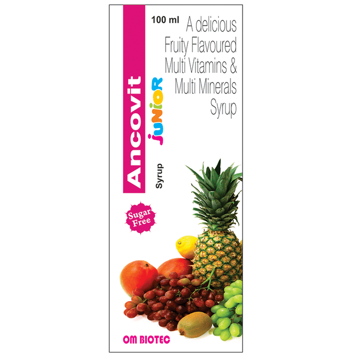 Om Biotec Ancovit Junior Syrup Sugar Free