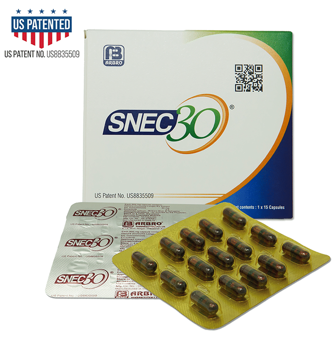 Snec 30 Liquid Turmeric Curcumin Capsule US Patent | Supports Joint Heart & Brain Health