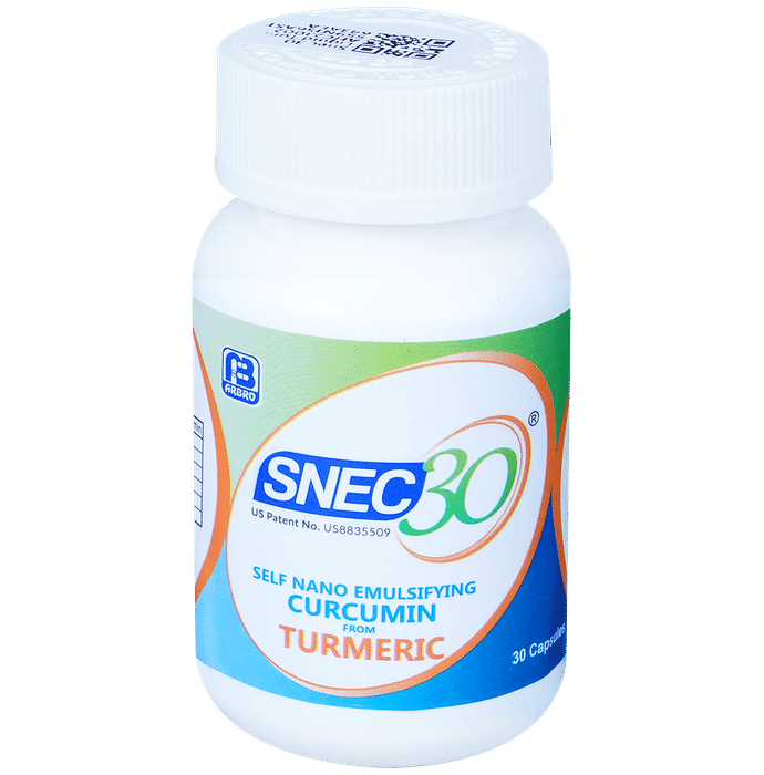 Snec 30 Liquid Turmeric Curcumin Capsule US Patent | Supports Joint Heart & Brain Health