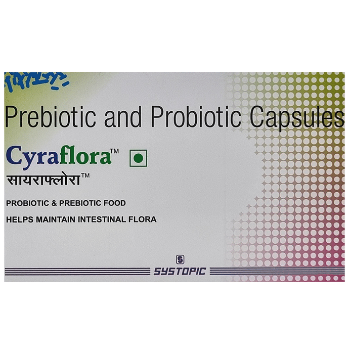 Cyraflora Capsule | Pre & Probiotic Support | Helps Maintain Intestinal Flora