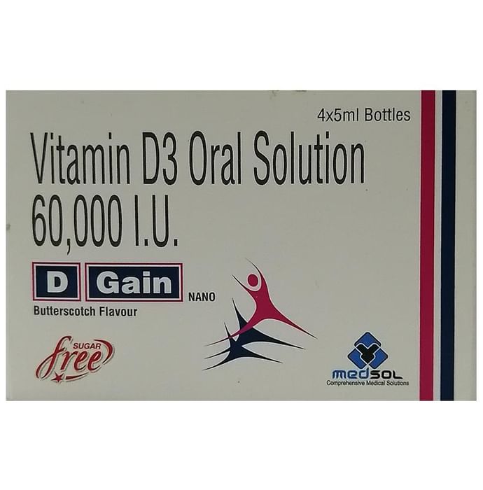D Gain Nano Oral Solution Butterscotch Sugar Free