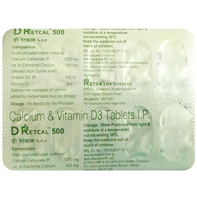 D Retcal 500 Tablet
